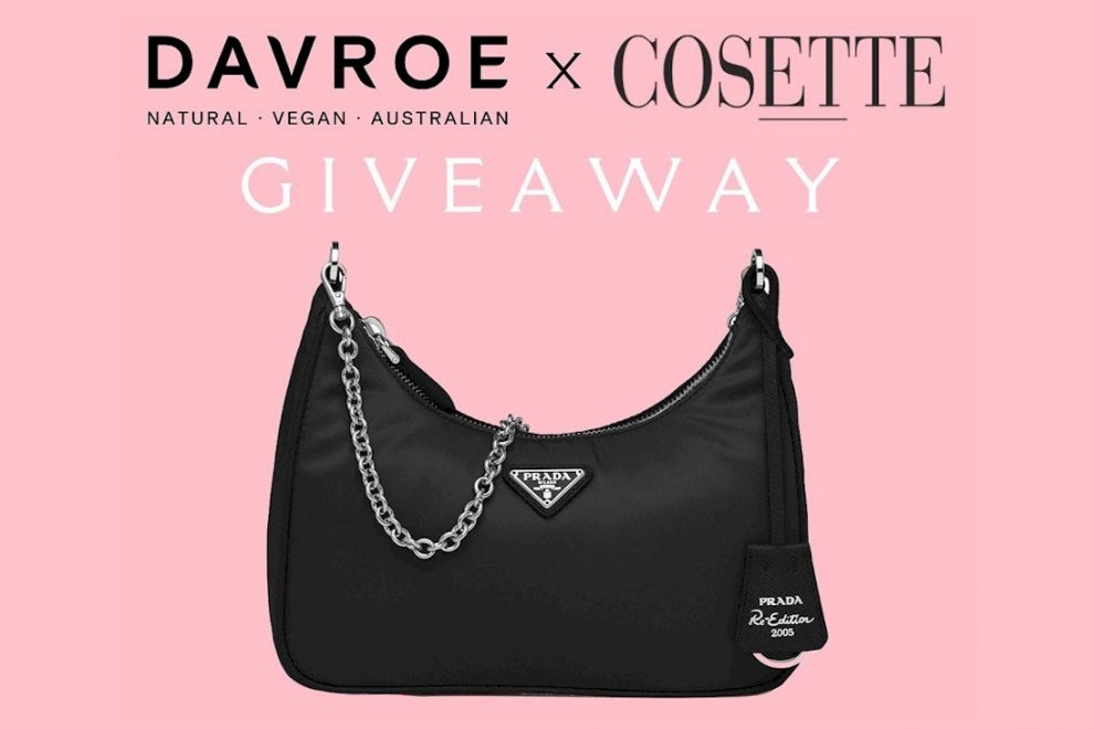 DAVROE have teamed up with @cosette.com.au to give one lucky follower the chance to win a Prada Re-Edition 2005 Nylon Bag from Cosette and $500 of Davroe products.